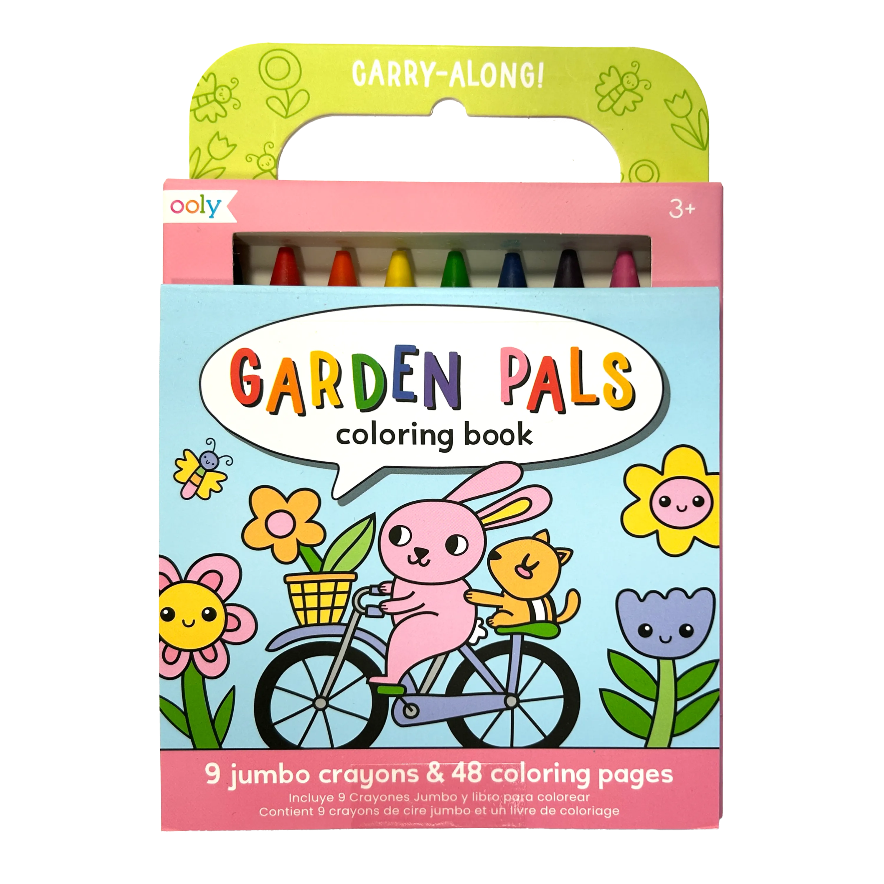 Carry Along! Coloring Book and Crayon Set - Garden Pals