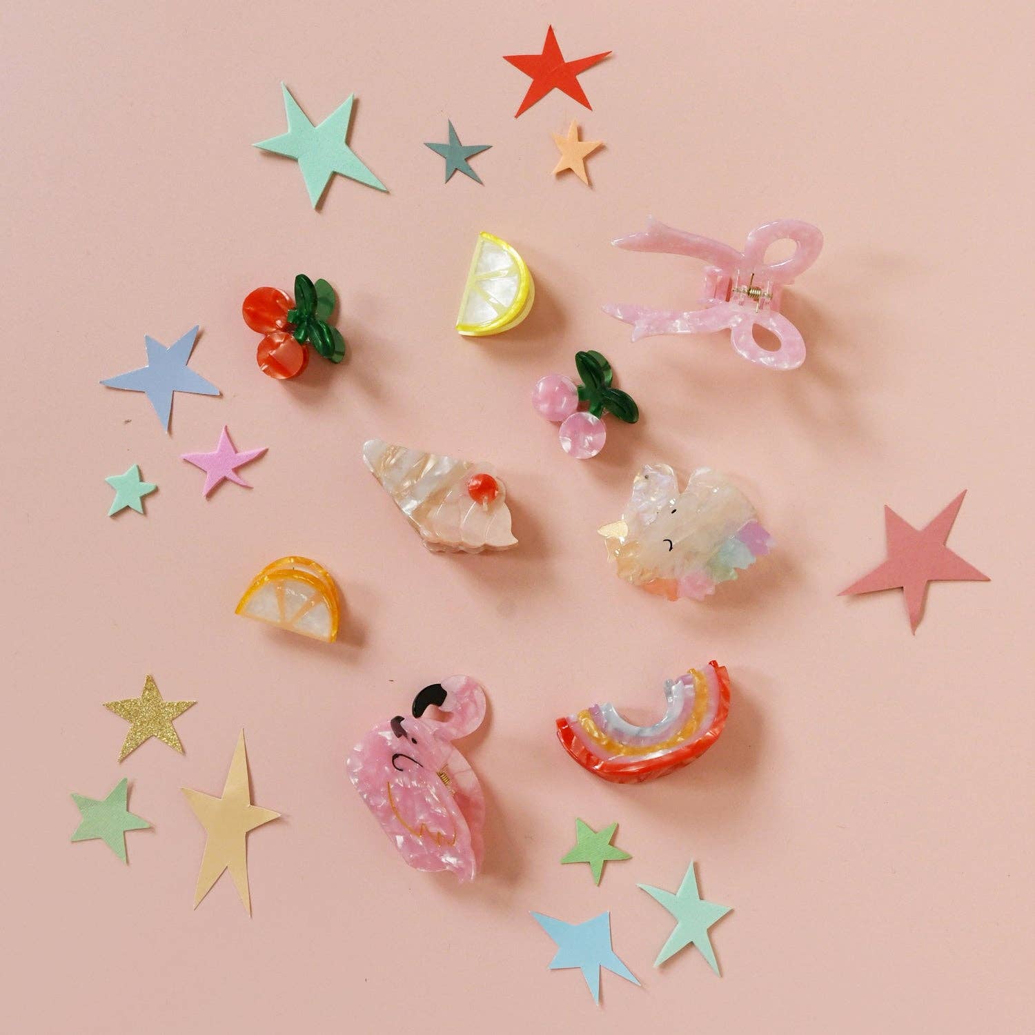 Citrus Slice Claw Clips 2 Pack