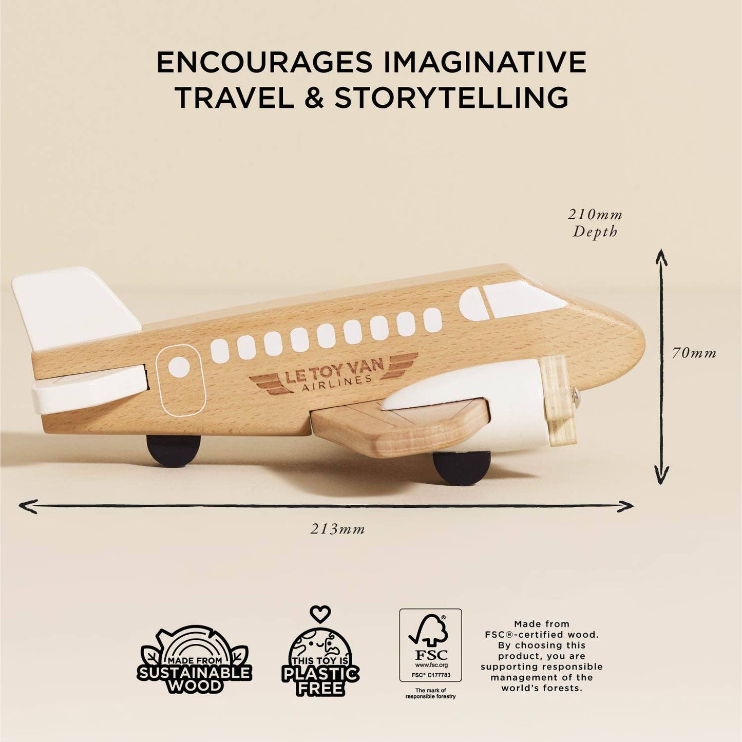 Wooden Toy Plane
