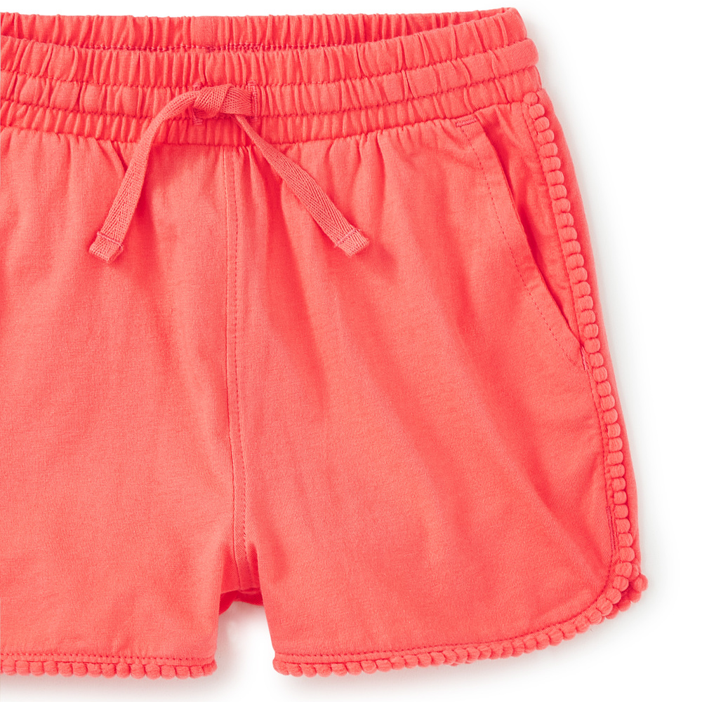 Sunset Pink Pom-Pom Shorts