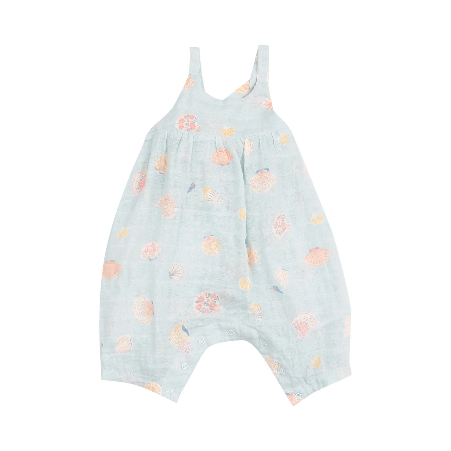 Pretty Seashells Tie Back Romper