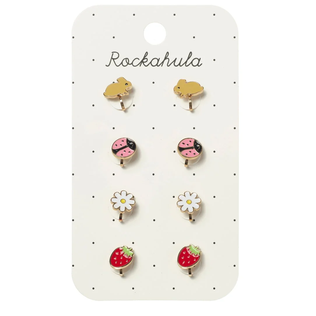 Spring Garden Clip-On Earrings