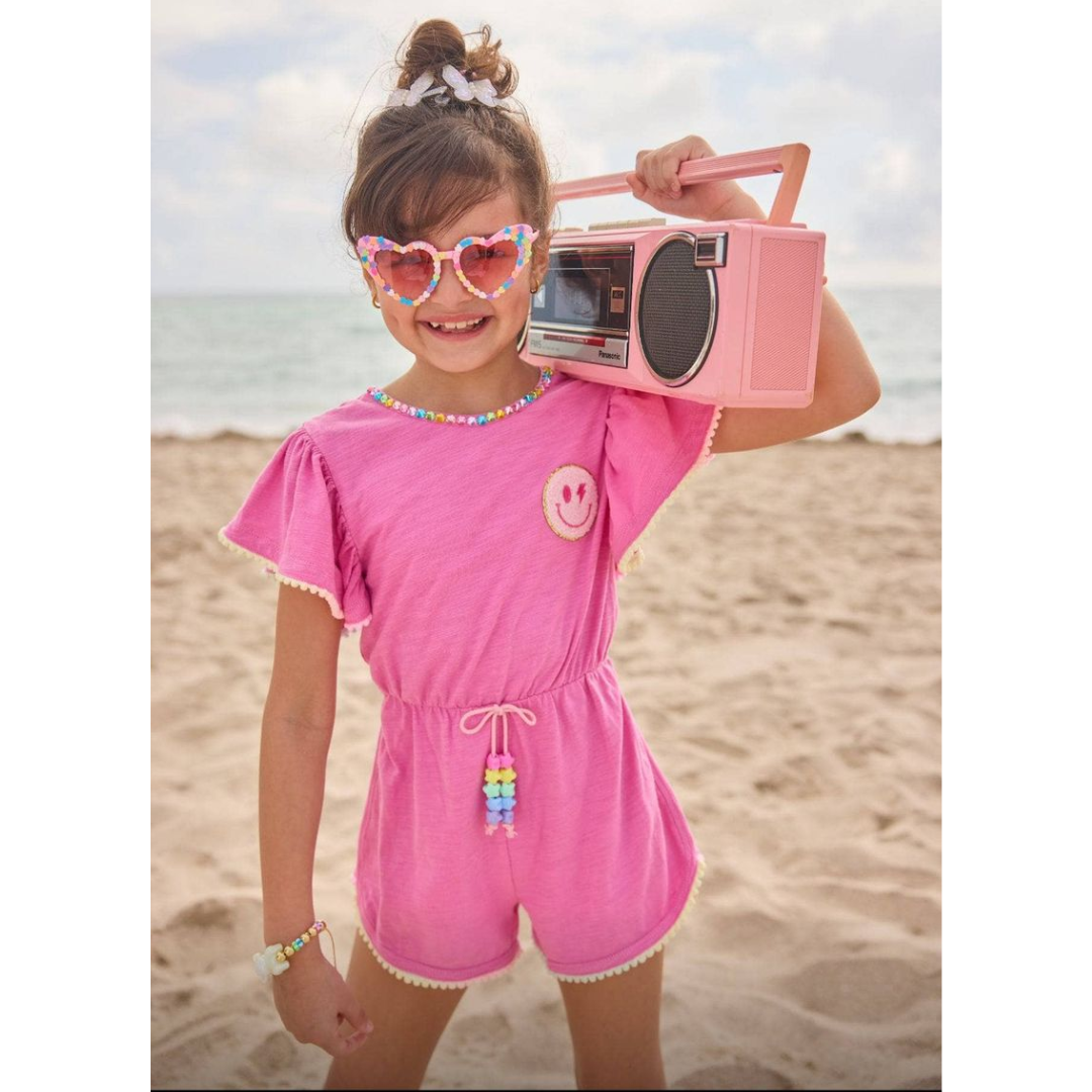 Pink Gems Emoji Romper