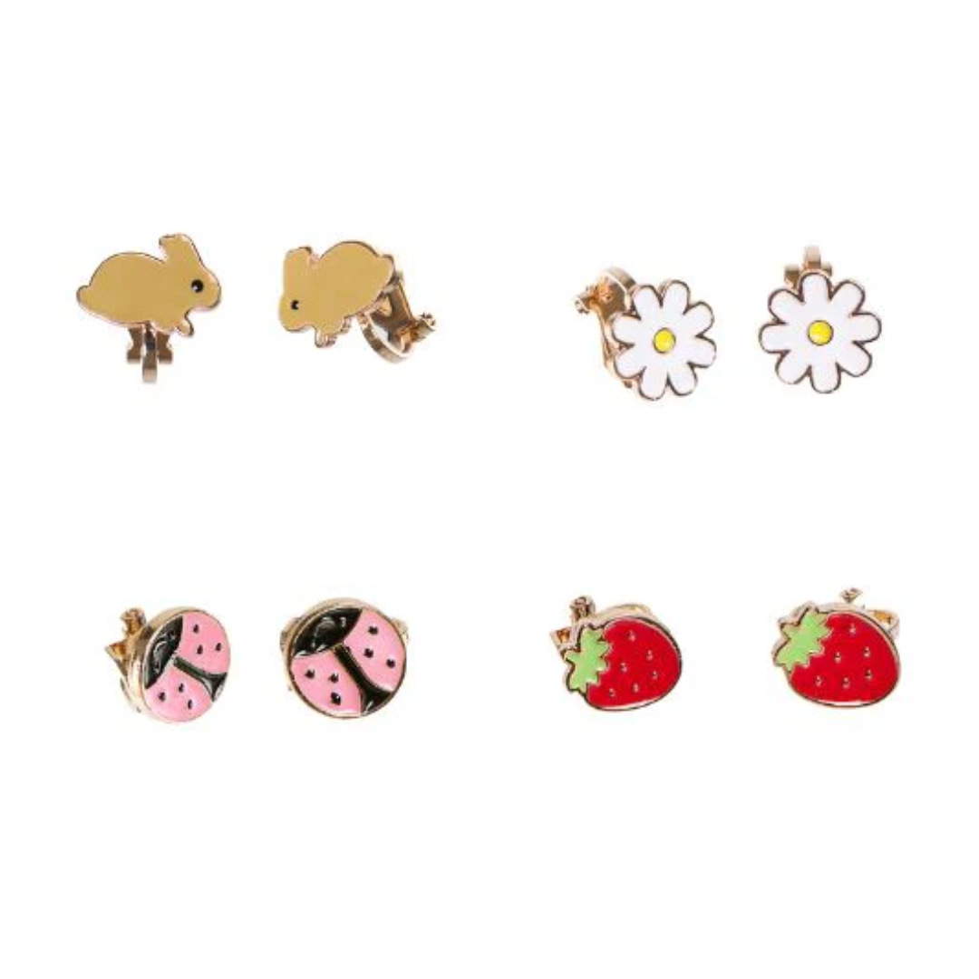 Spring Garden Clip-On Earrings