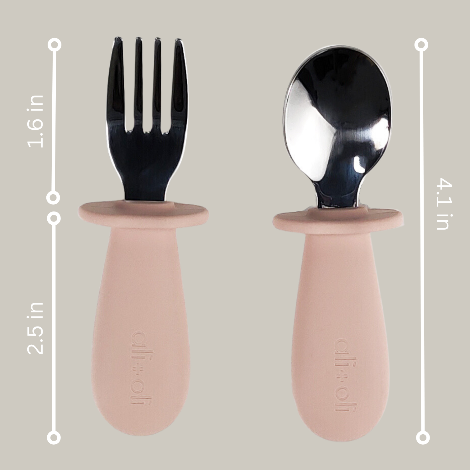 Pink Spoon & Fork Learning Set
