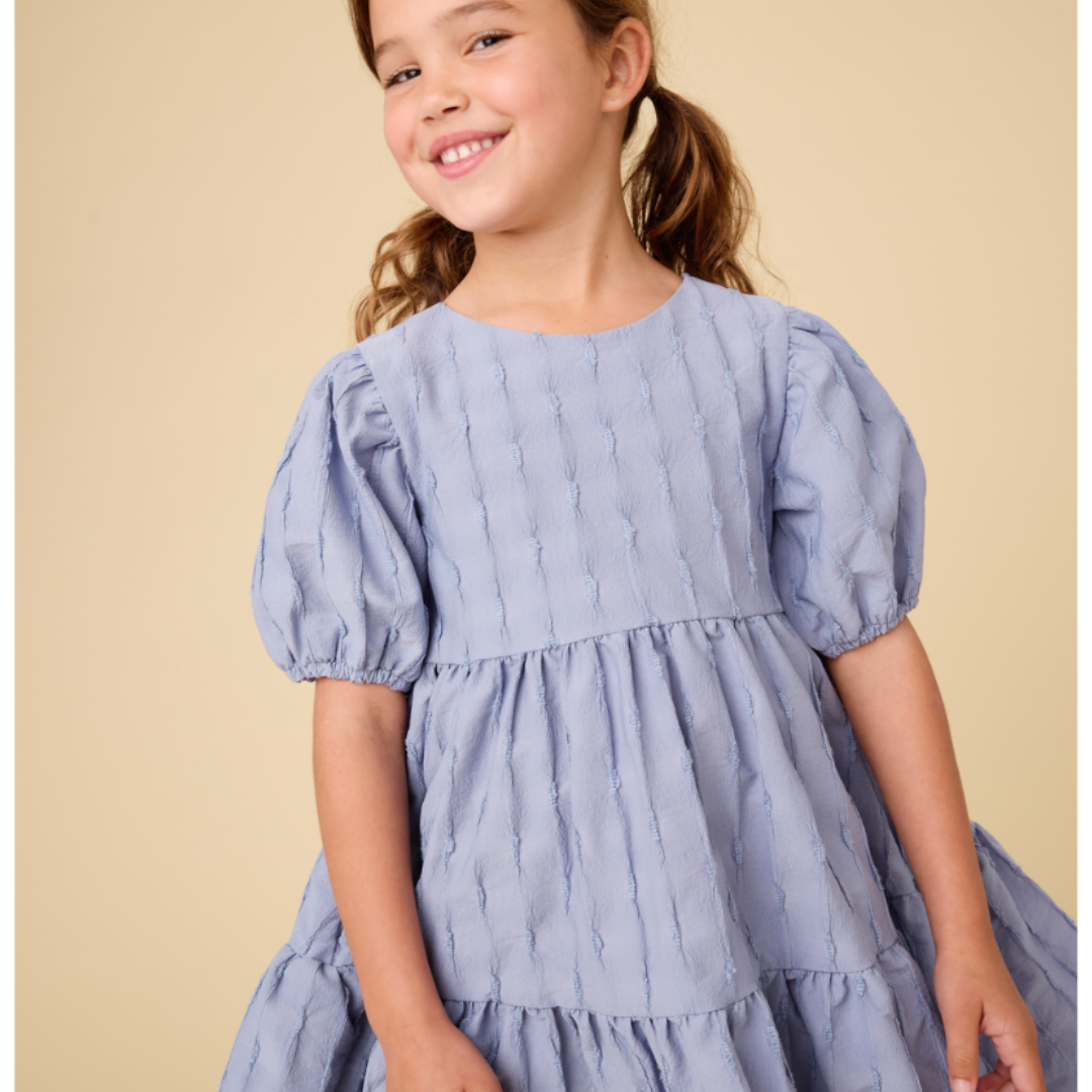 Seal Grey Pleated Heart Back Dress