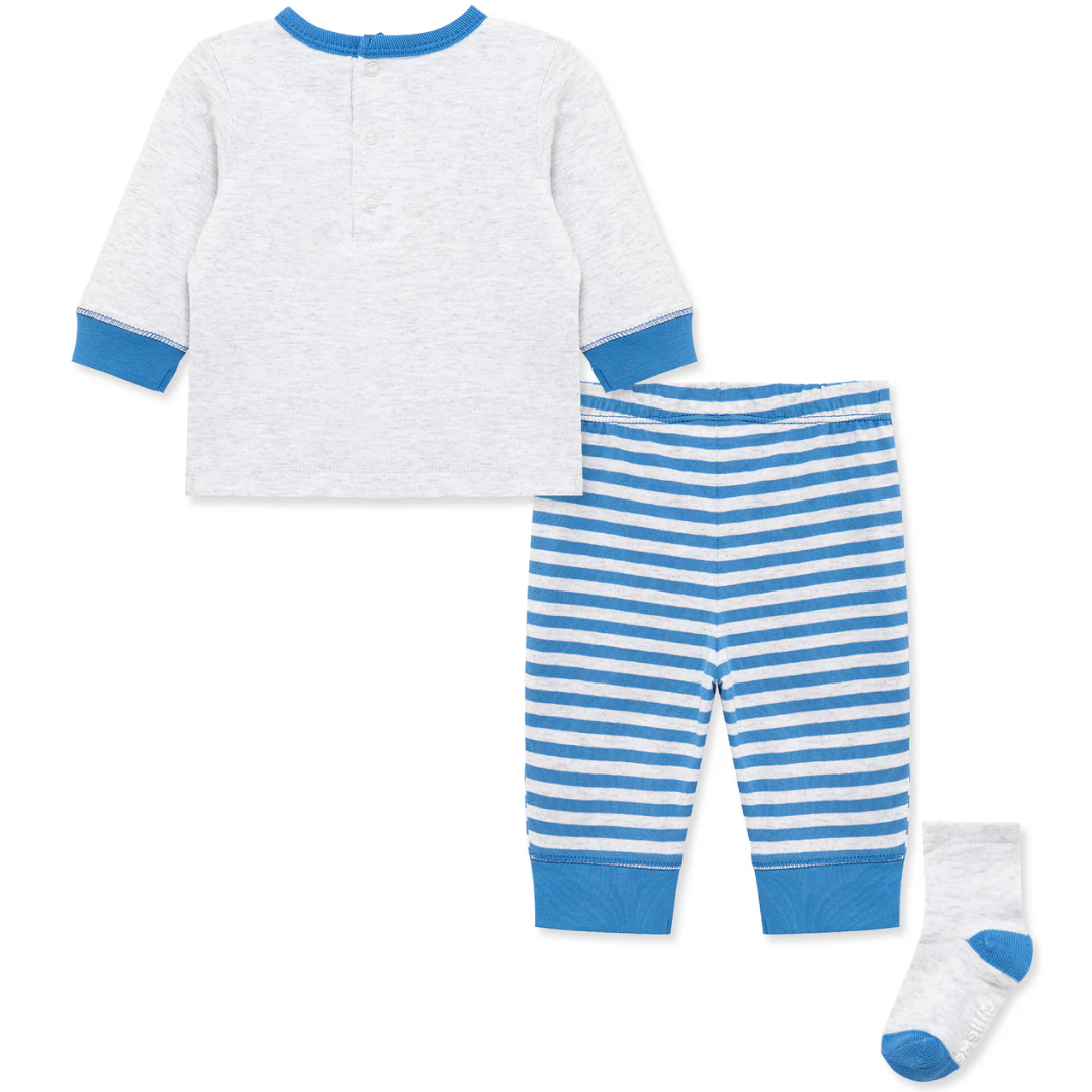 Blue Stripe Work Zone Jogger Set