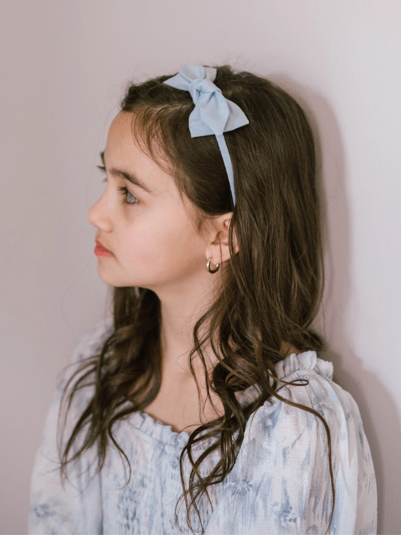 Bea Baby Blue Cotton Headband
