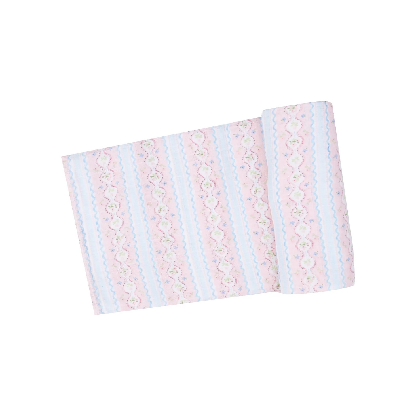 Ogee Floral Swaddle Blanket