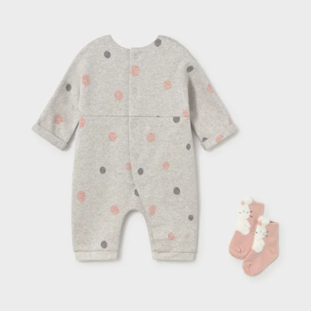 Puff Bunny Romper with Socks