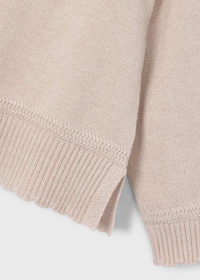 Beige Vigo Scalloped Sweater