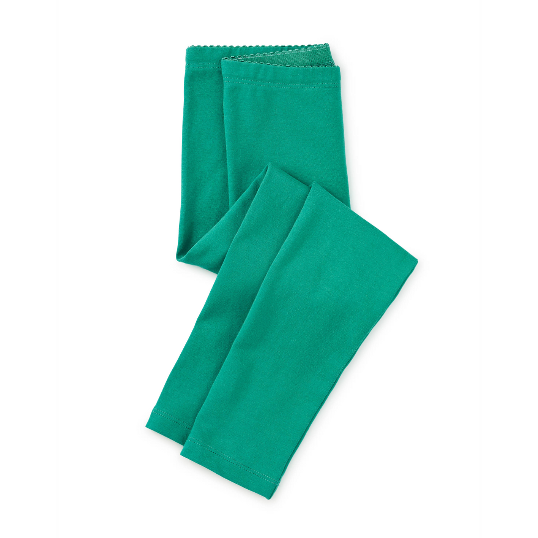 Solid Leggings in Spinach Green