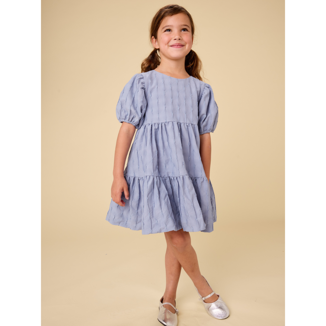 Seal Grey Pleated Heart Back Dress