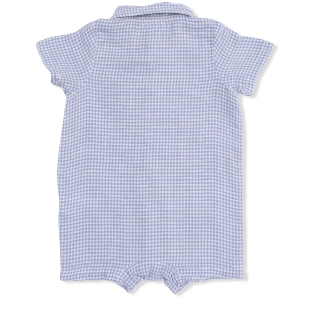 Micro Gingham Polo Shortie