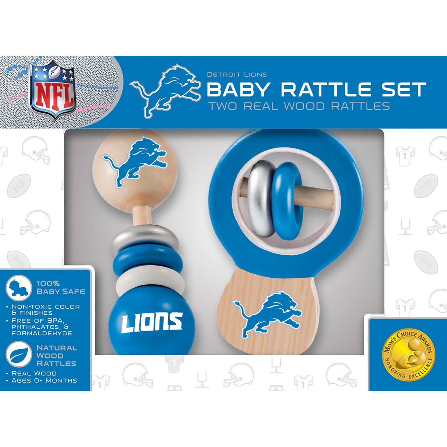 Detroit Lions Baby Rattles (2-Pack)