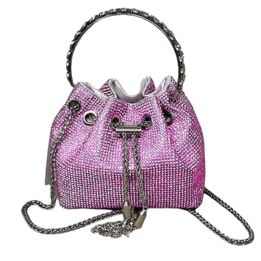 Rhinestone Bucket Handbag