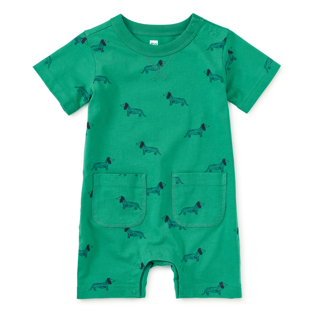 Dachshunds Double Pocket Baby Romper