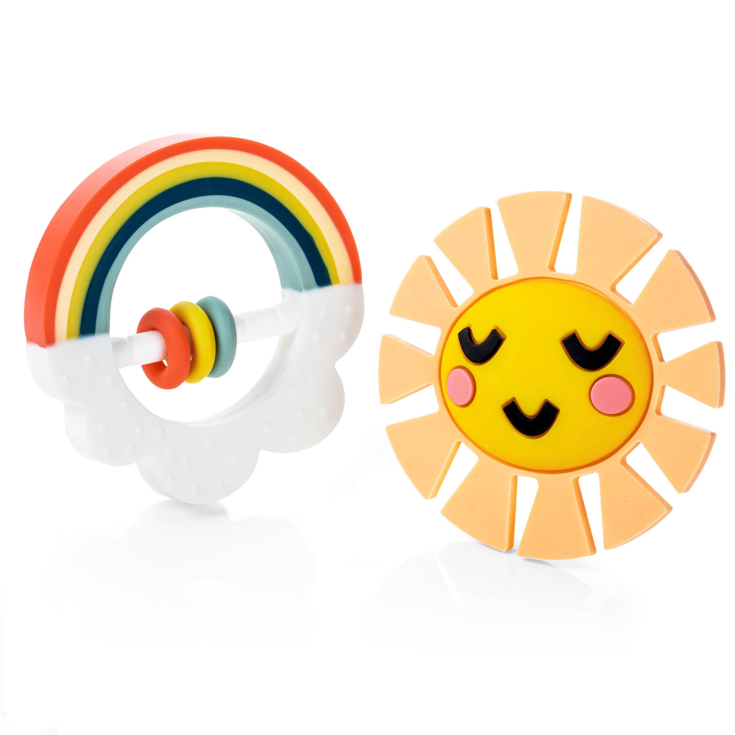 Baby Teether Toy - Little Rainbow Silicone Teether | Lucy Darling