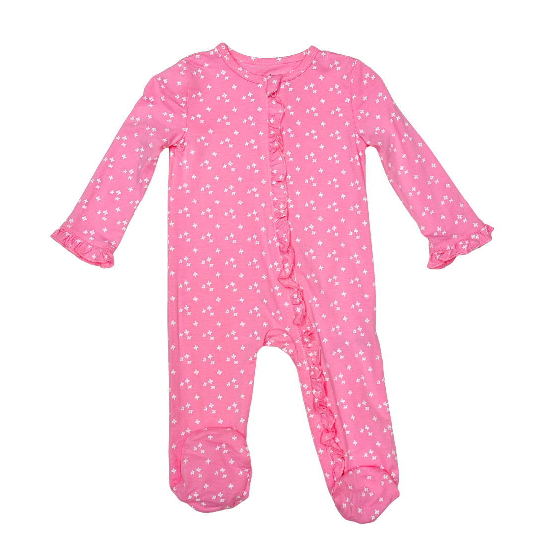 Lilac Mini Floral Footie