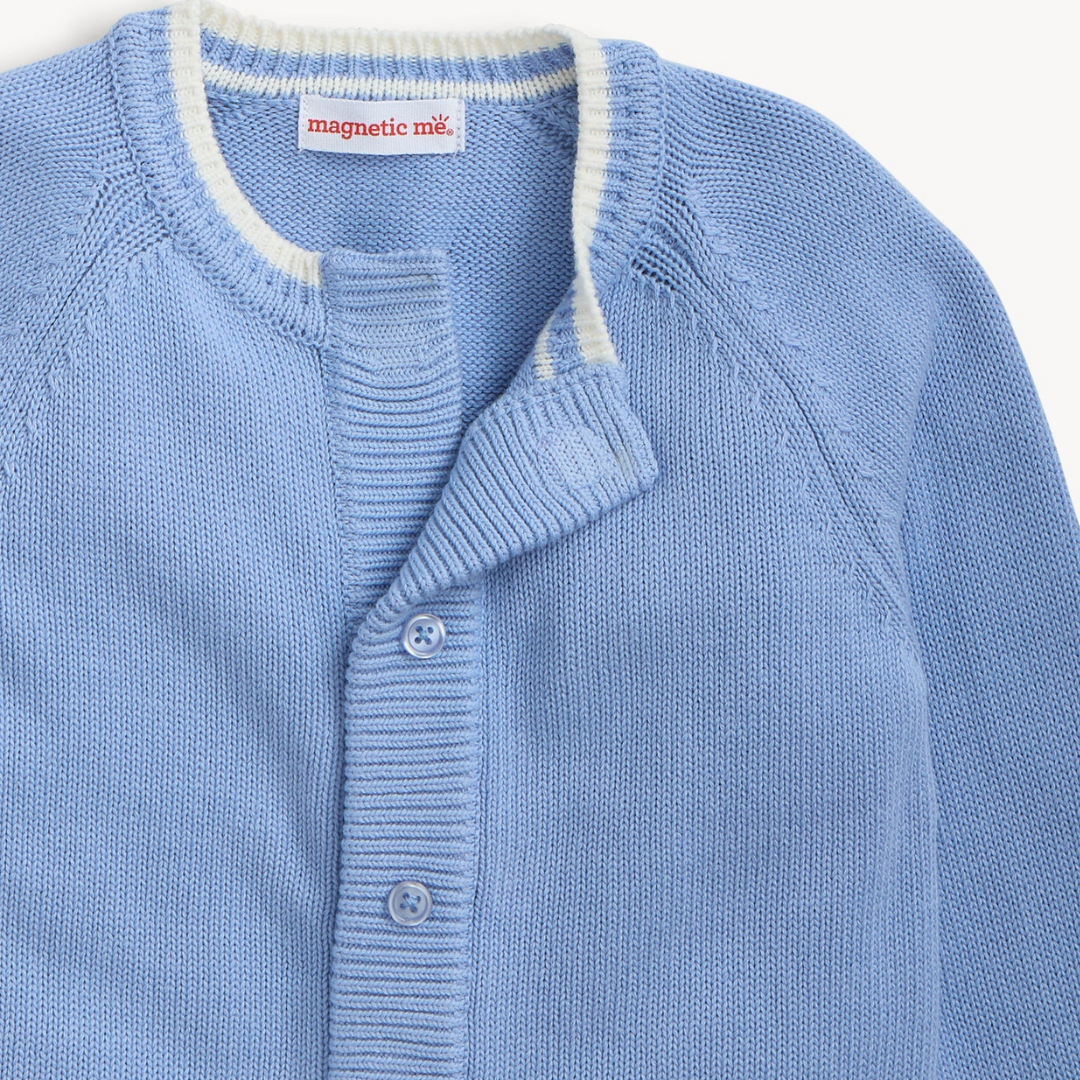 Tipping Light Blue Cardigan