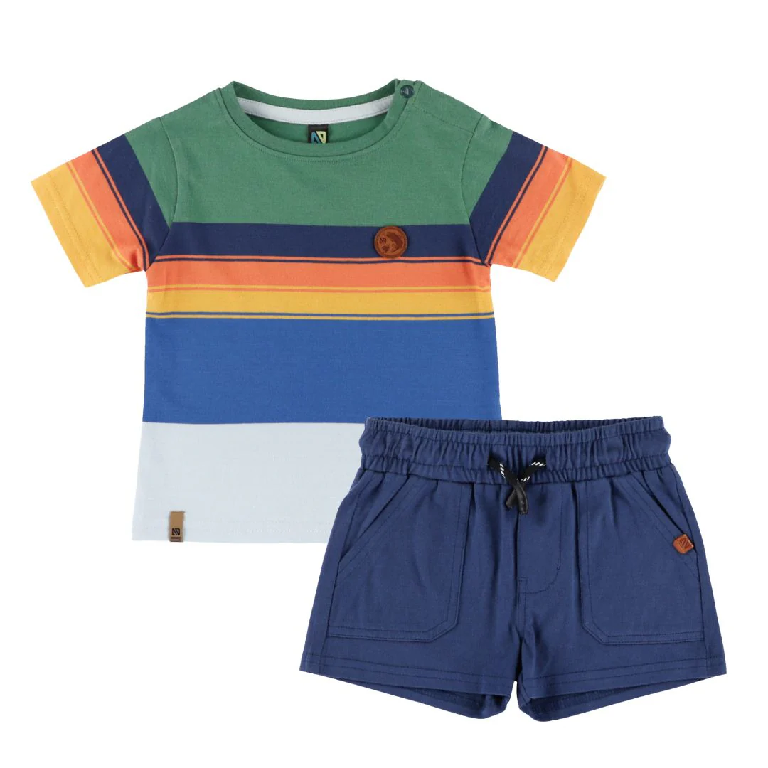 Coastal Colorblock Two-Piece Set