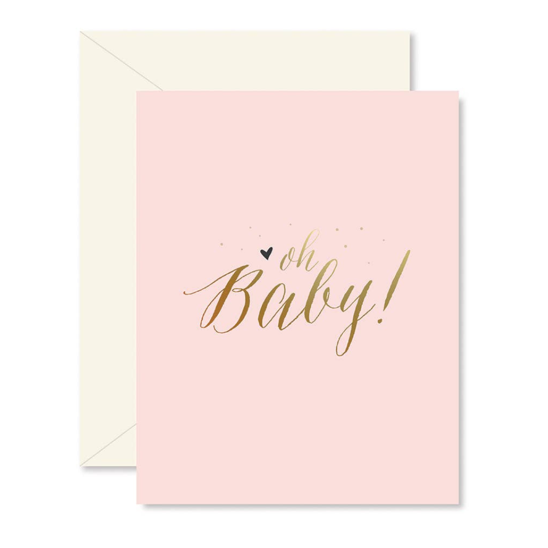 Pink Oh Baby! Greeting Card