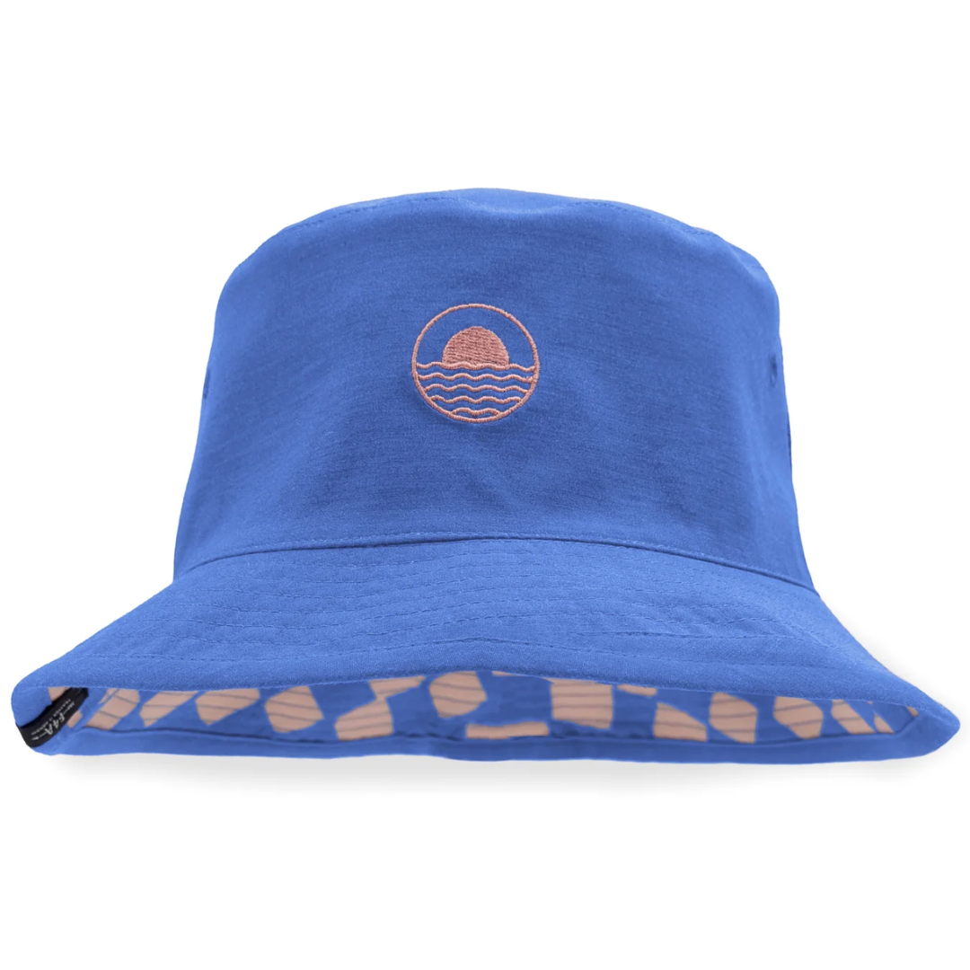 Reversible Bucket Hat in Marina Blue