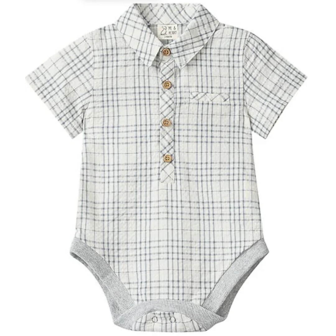 Plaid Woven Onesie