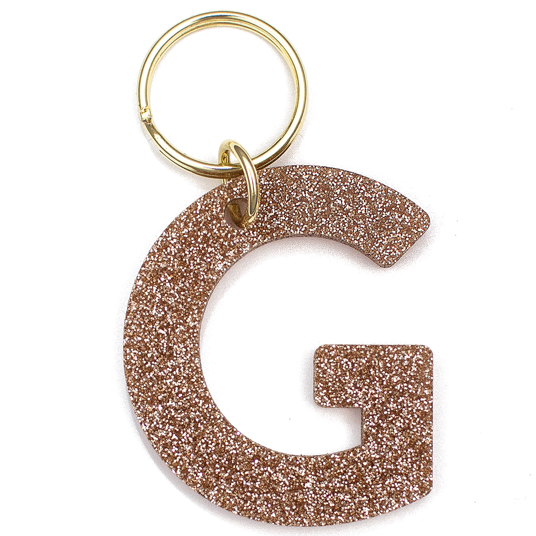 Glitter Letter Keychains - A-Z