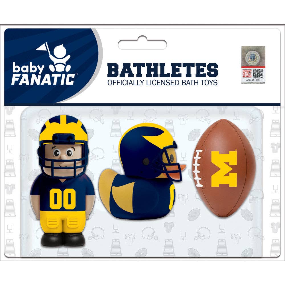 Bathletes Michigan Wolverines NCAA Bath Toys