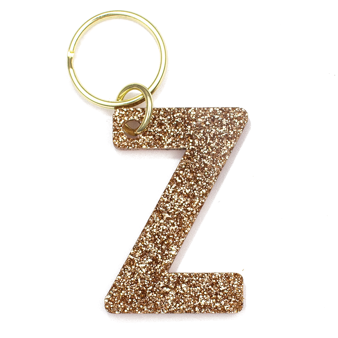 Glitter Letter Keychains - A-Z
