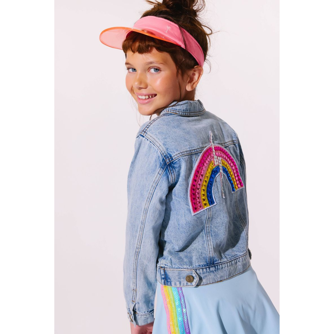 Gems Rainbow Denim Jacket