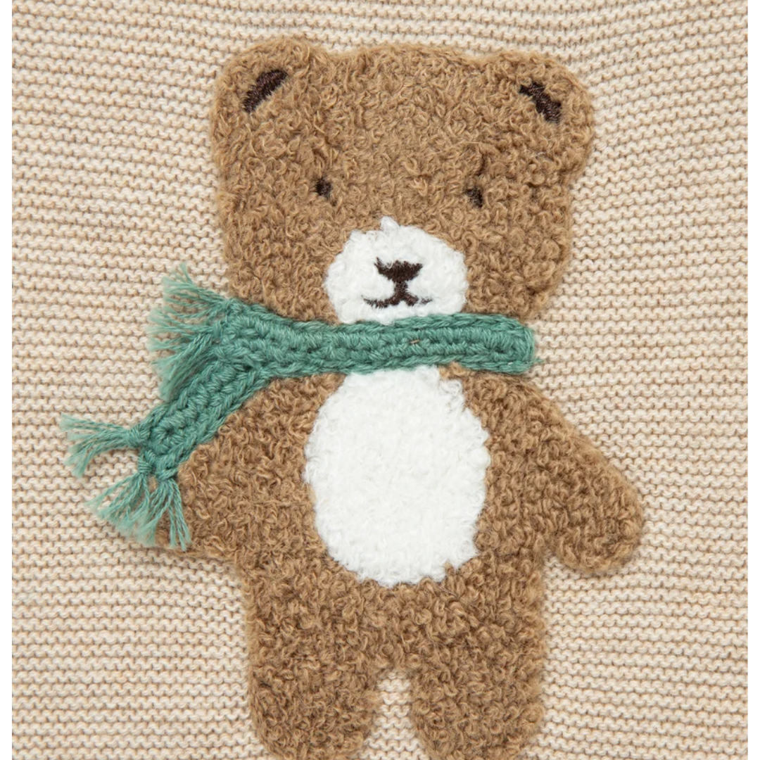 Tan Bear Sweater Set