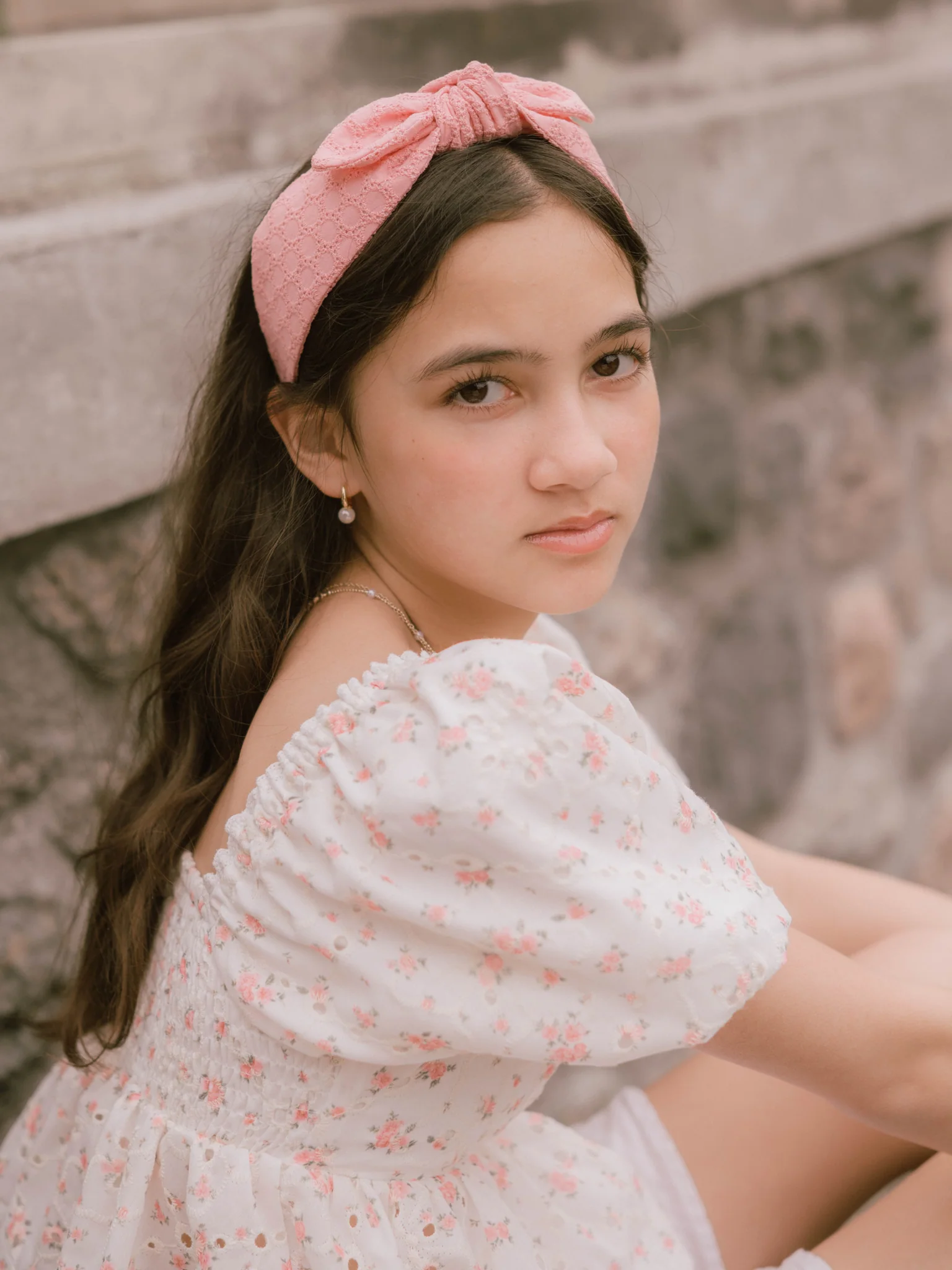 Katie Pink Knotted Headband