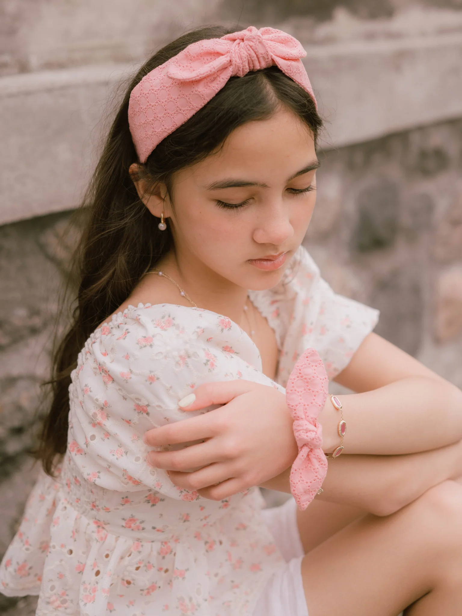 Katie Pink Knotted Headband