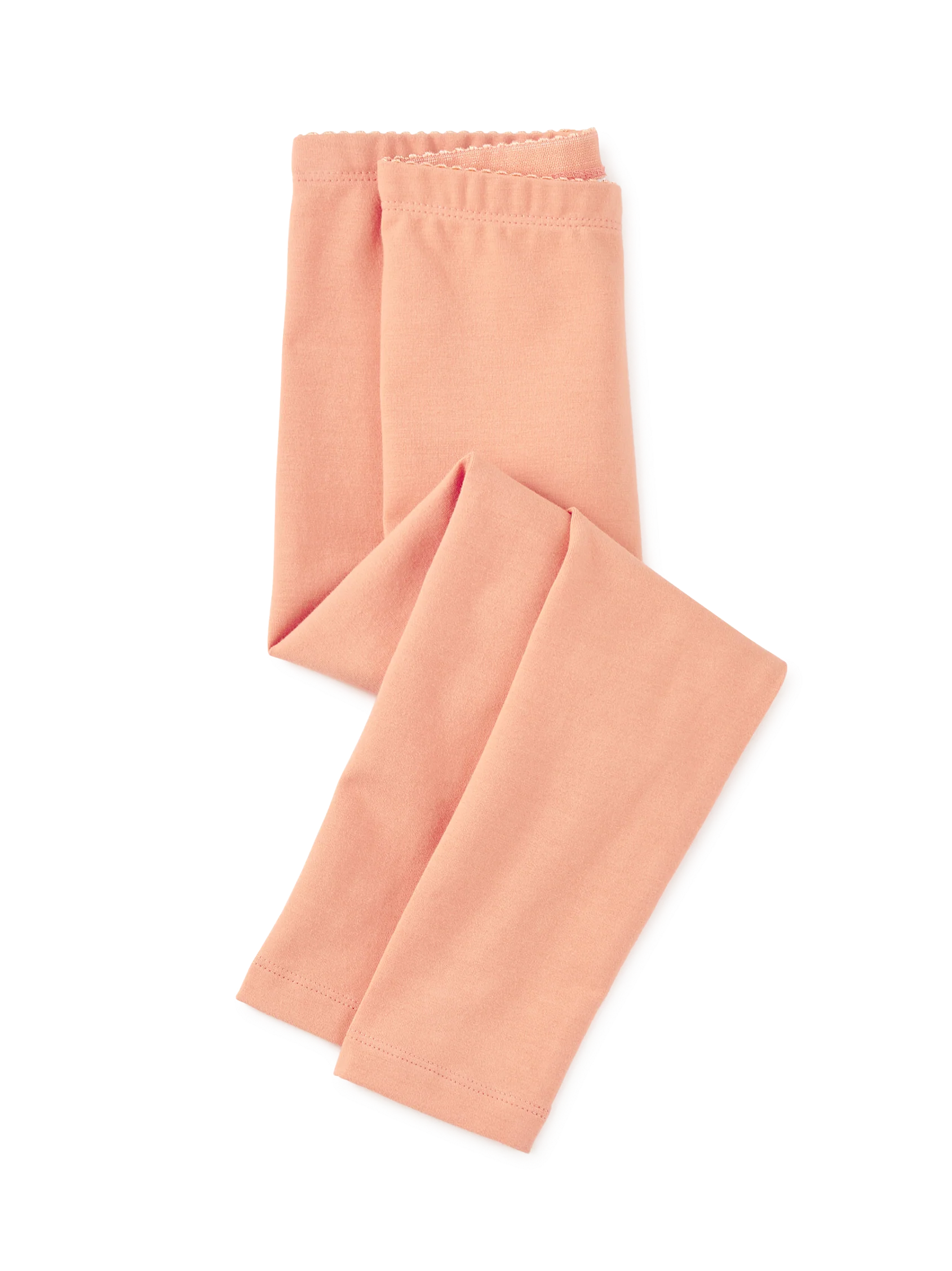 Shell Coral Solid Leggings