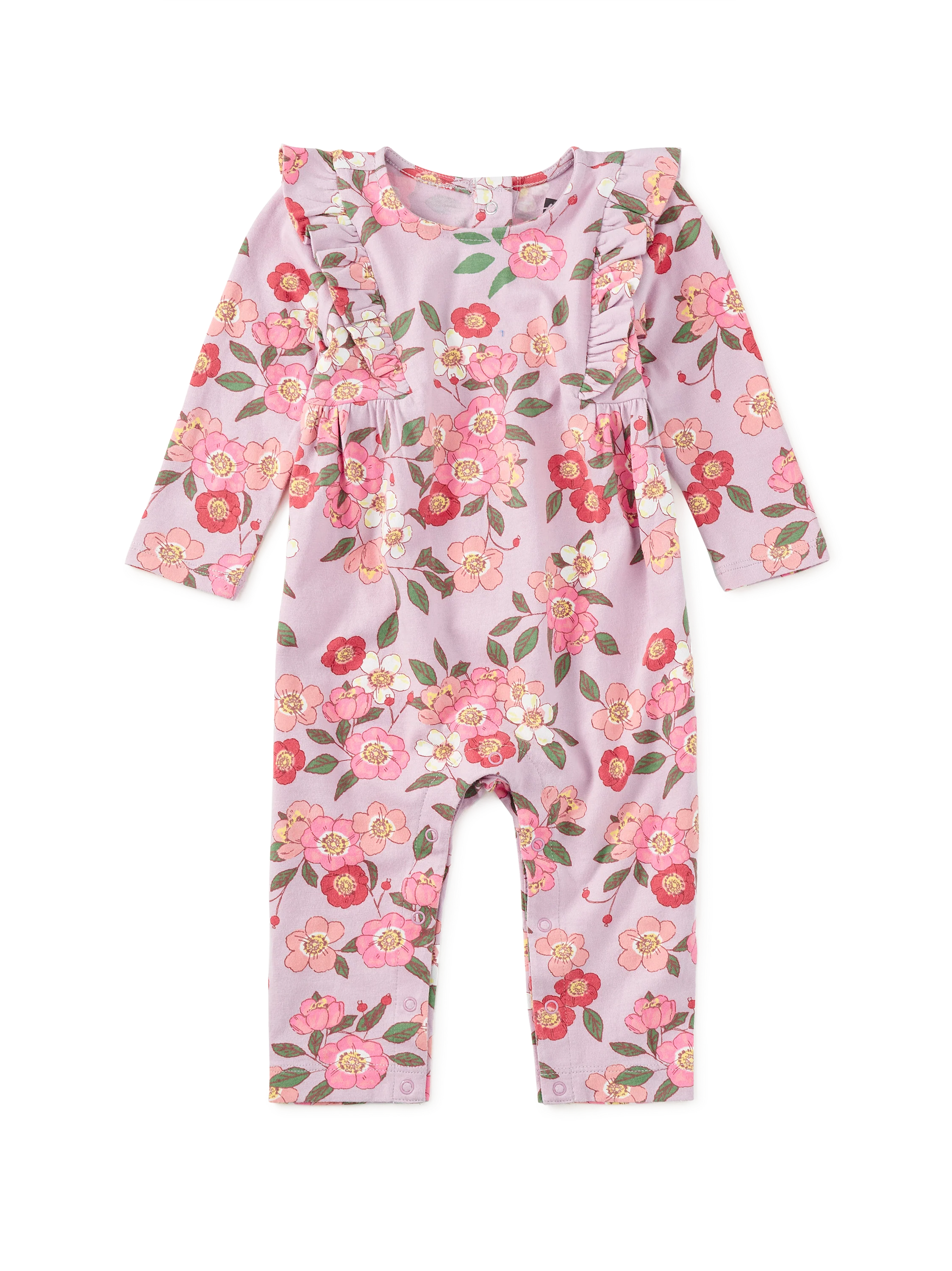 Rosa Canina Ruffle Shoulder Baby Romper