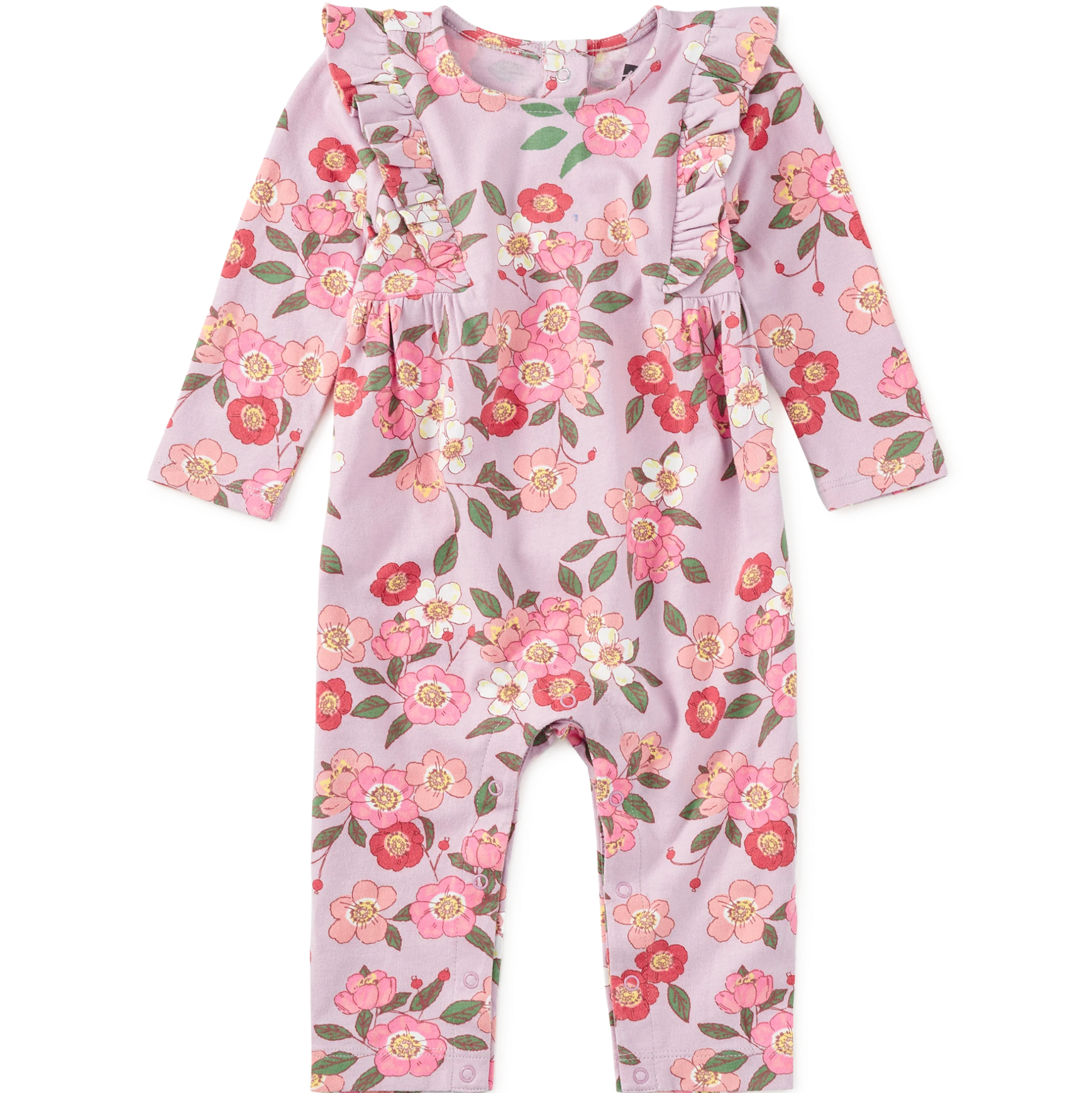 Rosa Canina Ruffle Shoulder Baby Romper