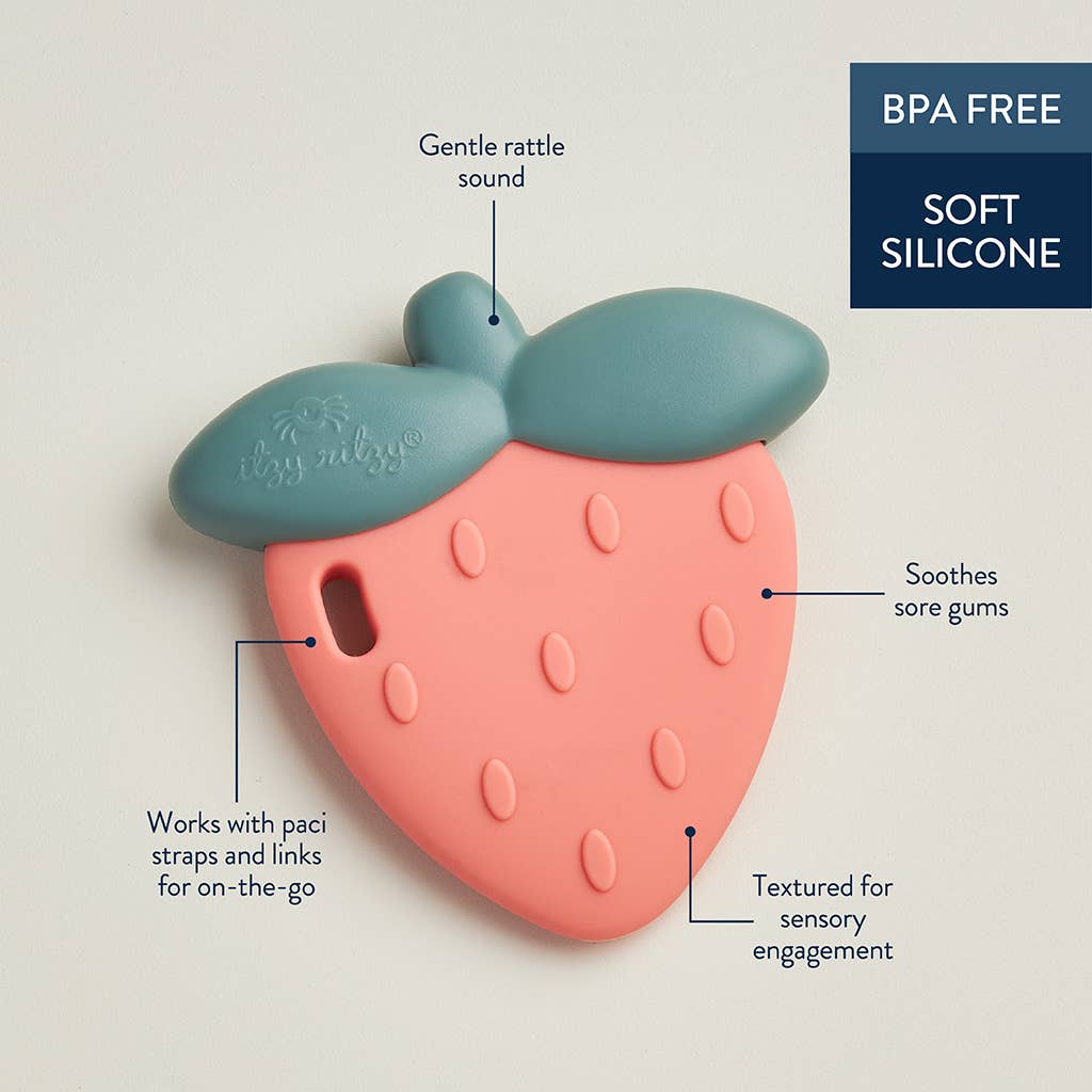 Strawberry Teething Rattle