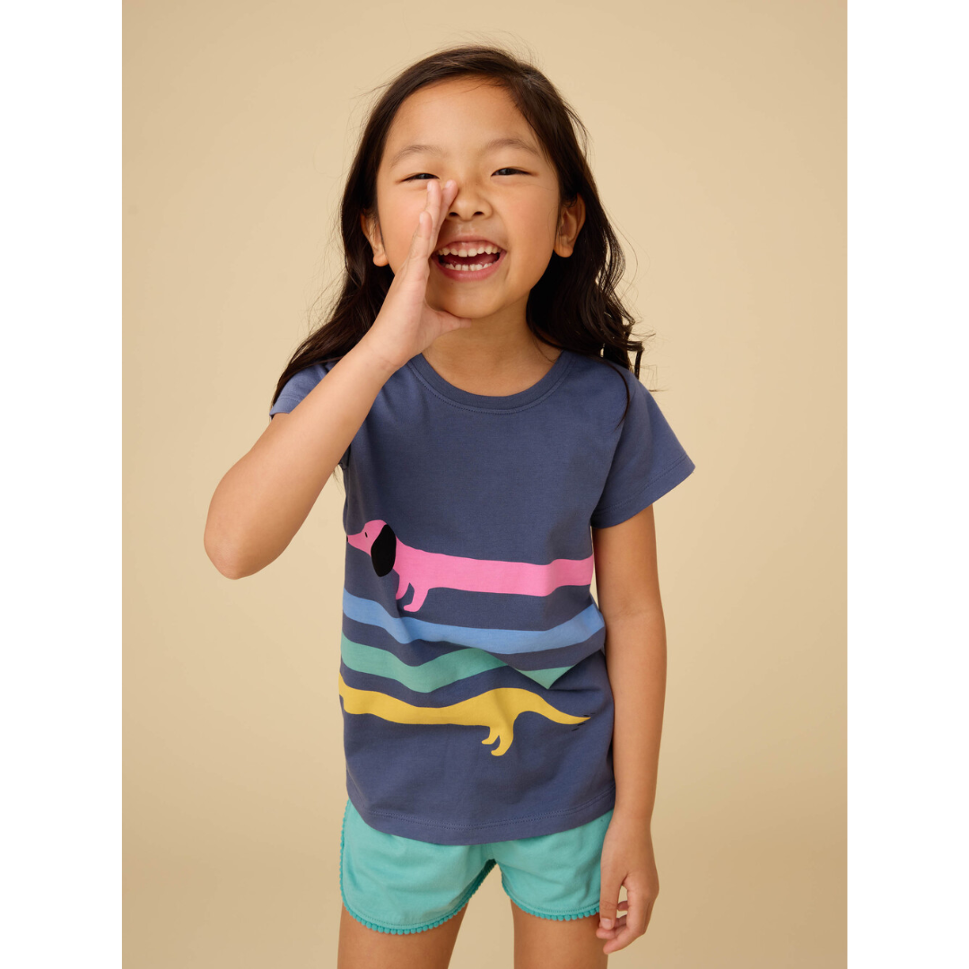 Rainbow Dachsund Graphic Tee