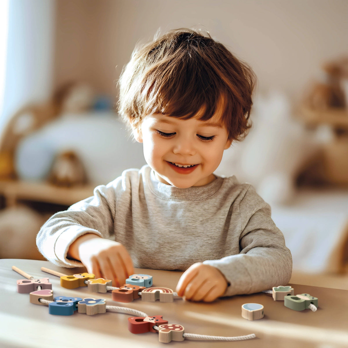 Lacing Beads – My Urban Toddler Kid's Clothing - Kid Lacing Guides With Moving Toys And Props