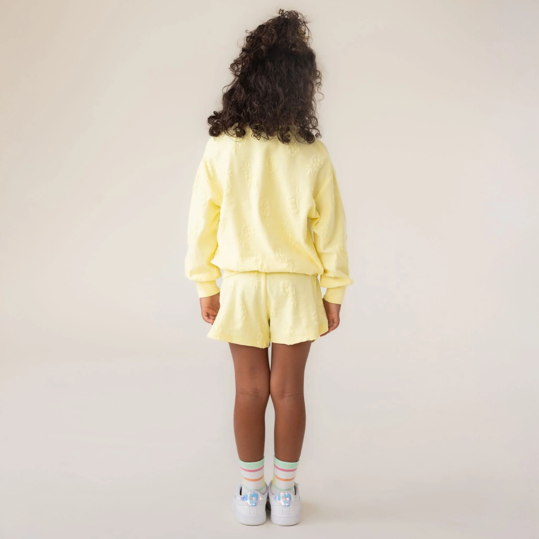 Sunny Pineapple Terry Sweater