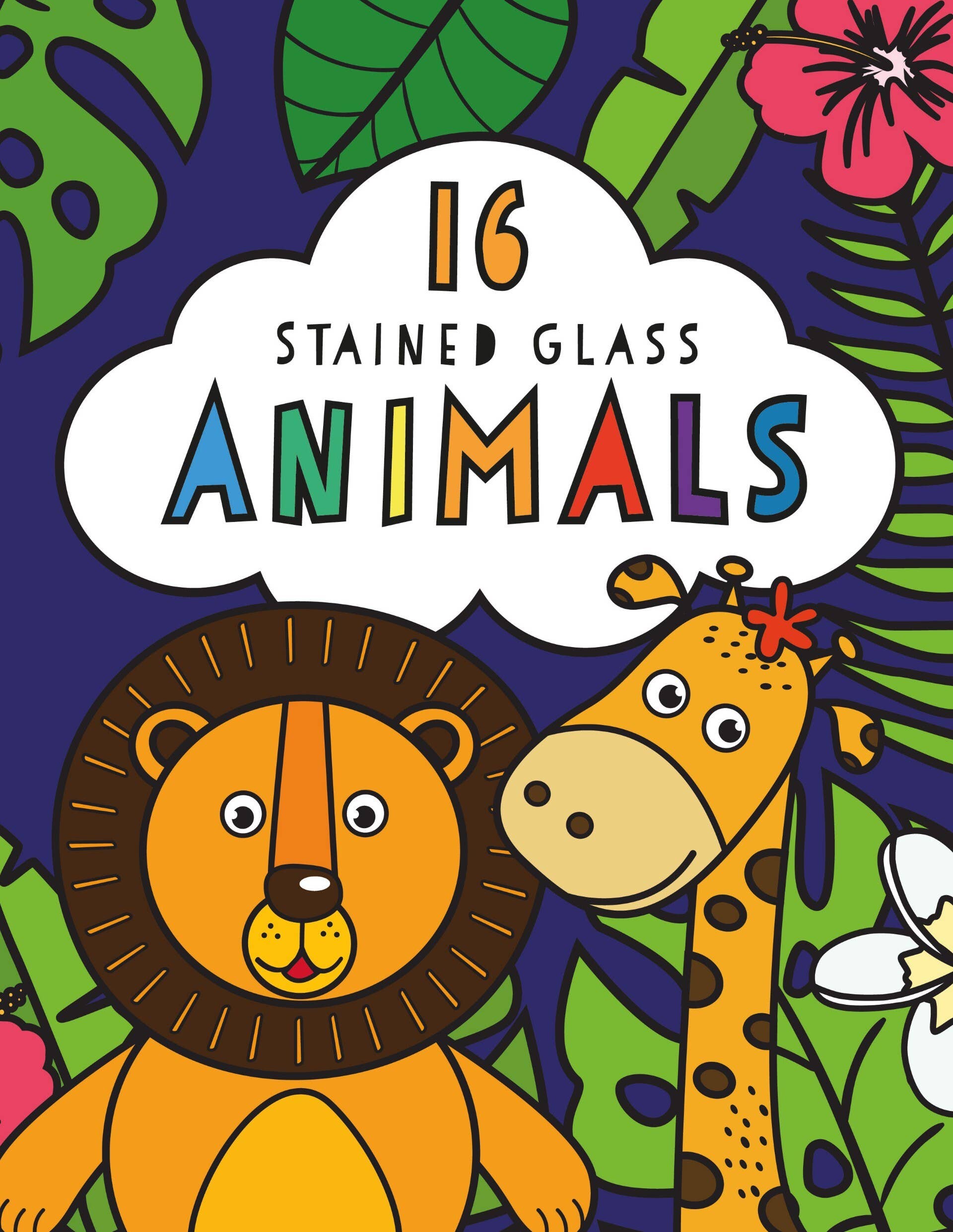 Stained Glass Coloring: Animals