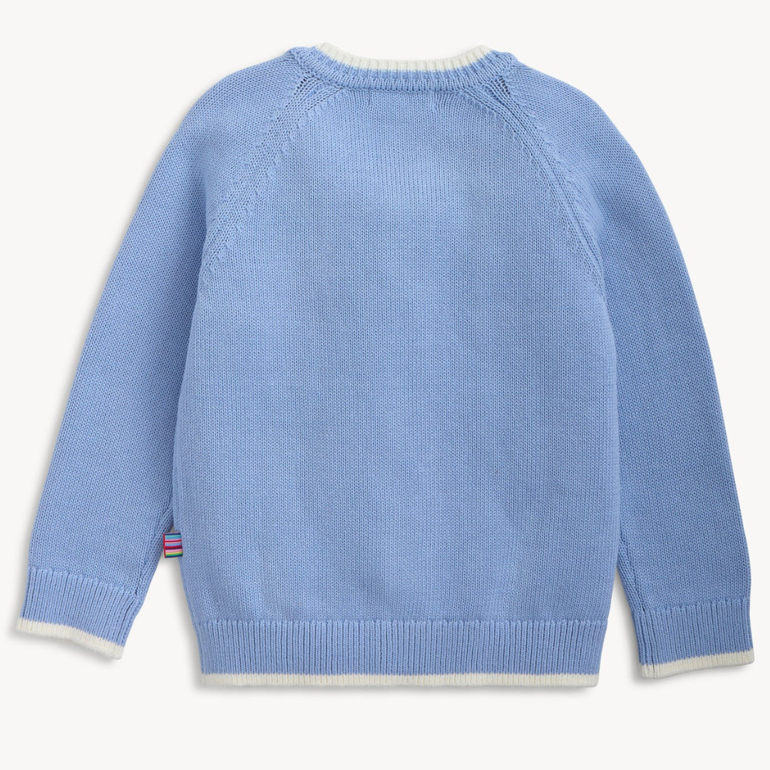 Tipping Light Blue Cardigan