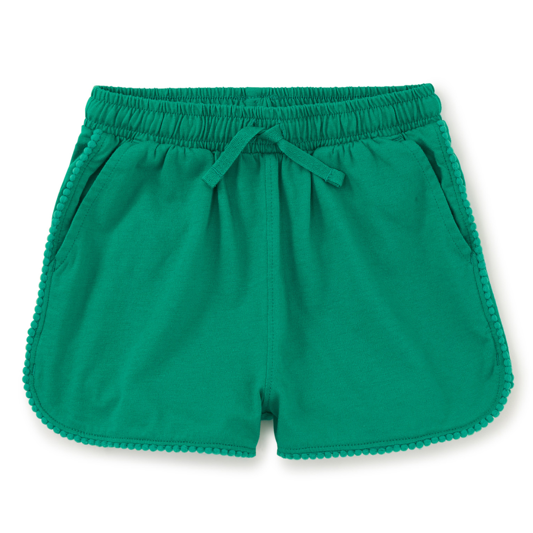 Viridian Pom-Pom Shorts