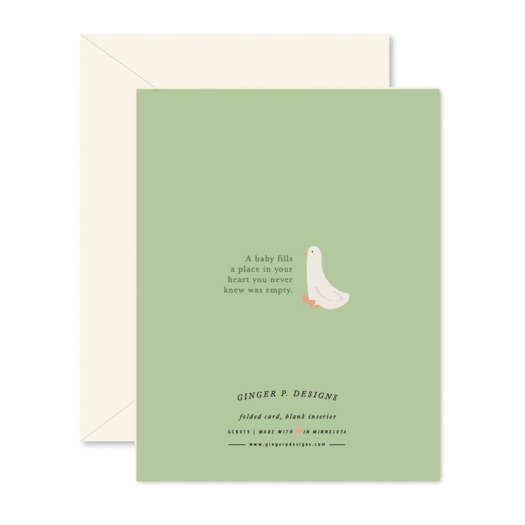 Spring Green Baby Blooms Greeting Card