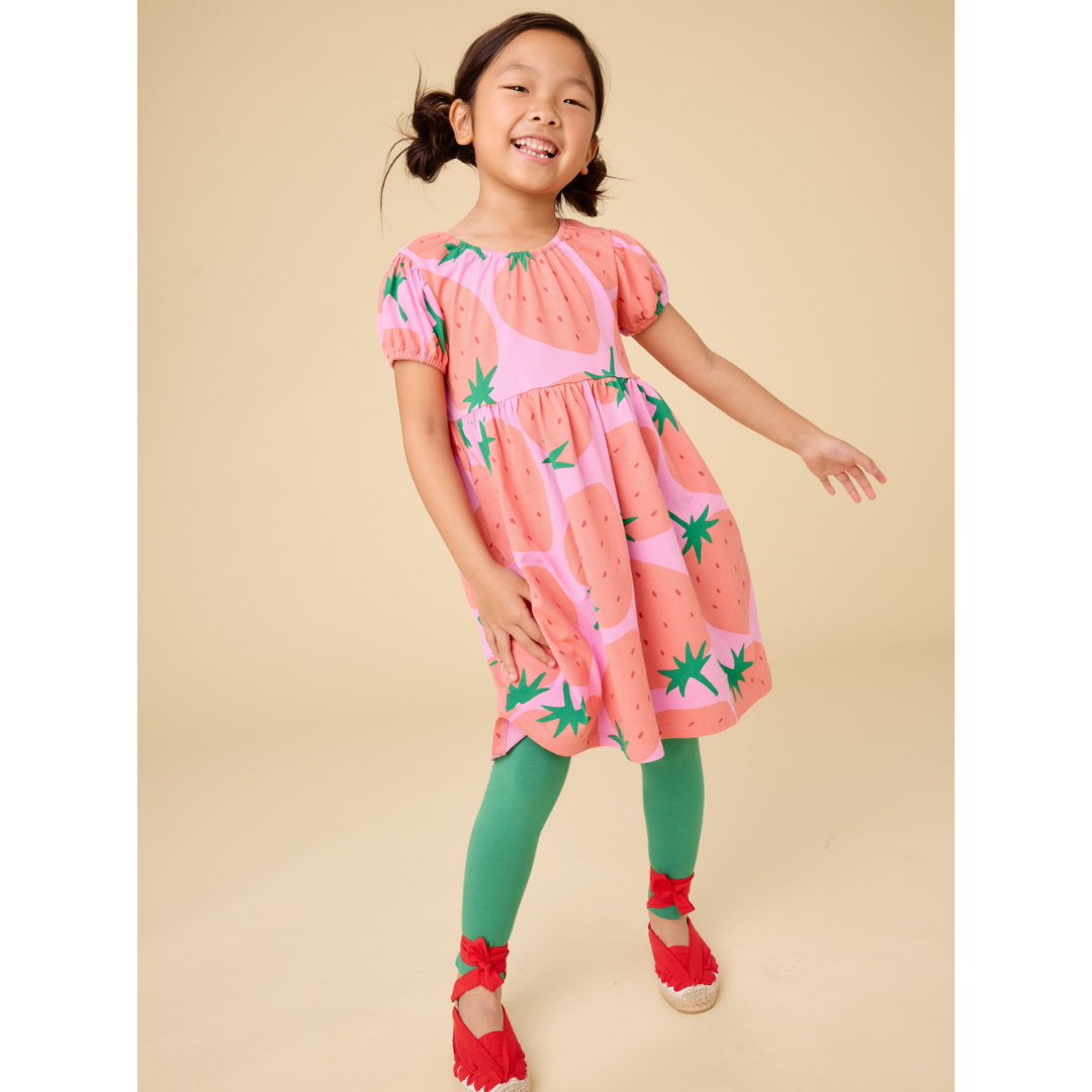 Fresas Favoritas Puff Sleeve Empire Baby