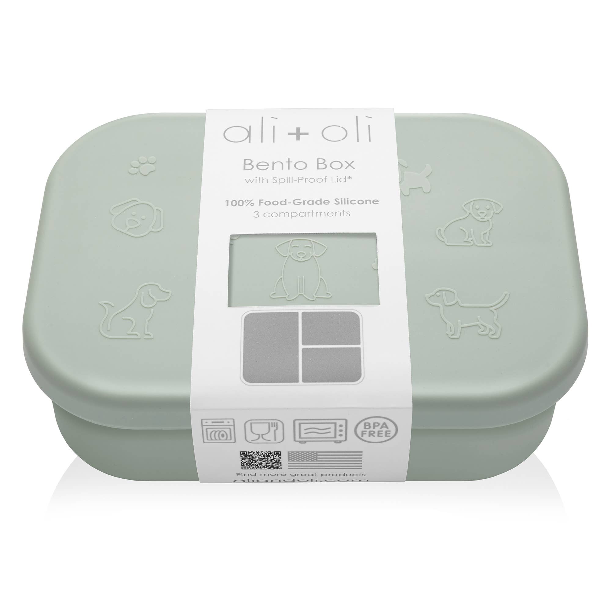 Ali+Oli Silicone Bento Box (Puppy) Back to School