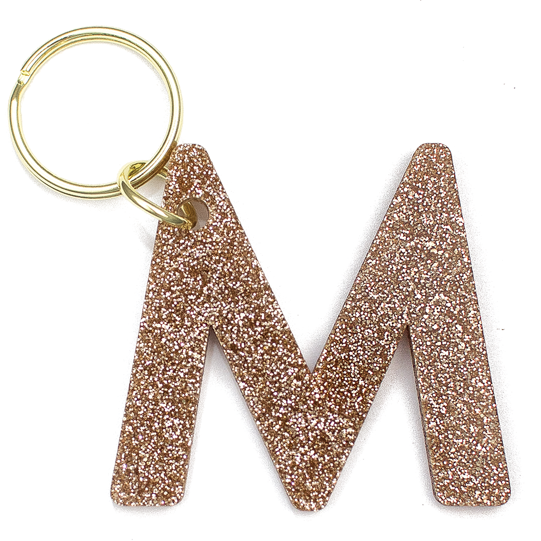 Glitter Letter Keychains - A-Z