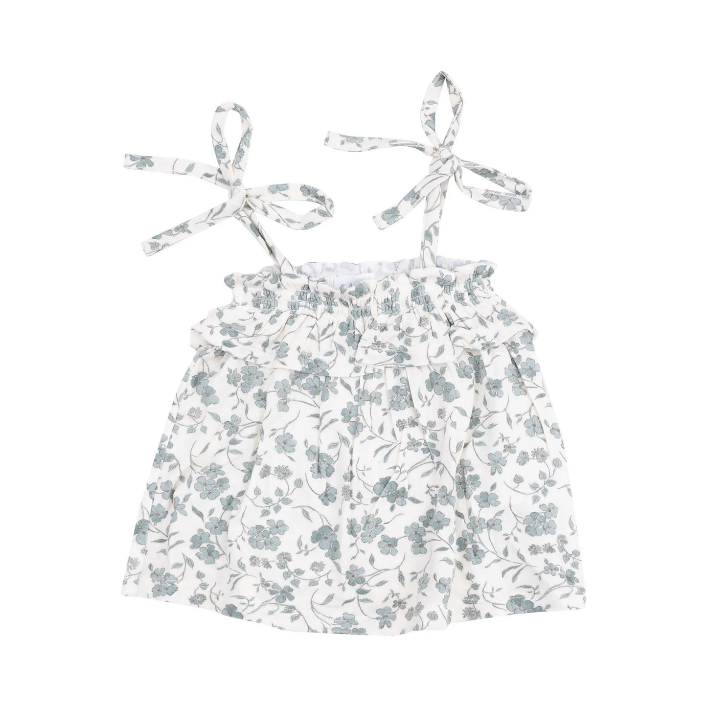 Baby's Breath Floral Ruffle Top and Bloomer Set